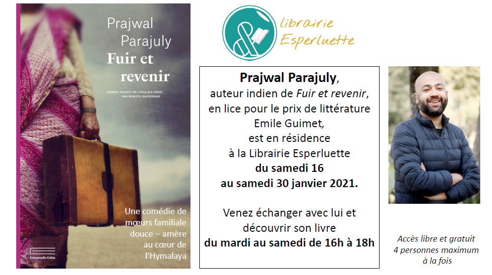 Lire la suite à propos de l’article Prajwal Parajuly en résidence à la librairie Esperluette du 16 au 30 janvier – 16h – 18h