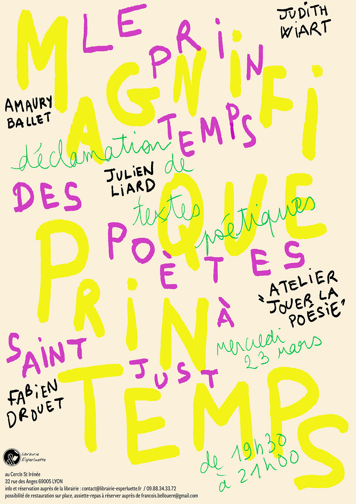 You are currently viewing Le Printemps des Poètes s’invite    à St Just