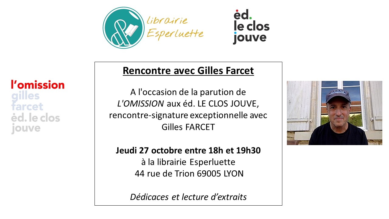 You are currently viewing Rencontre – dédicaces avec Gilles Farcet