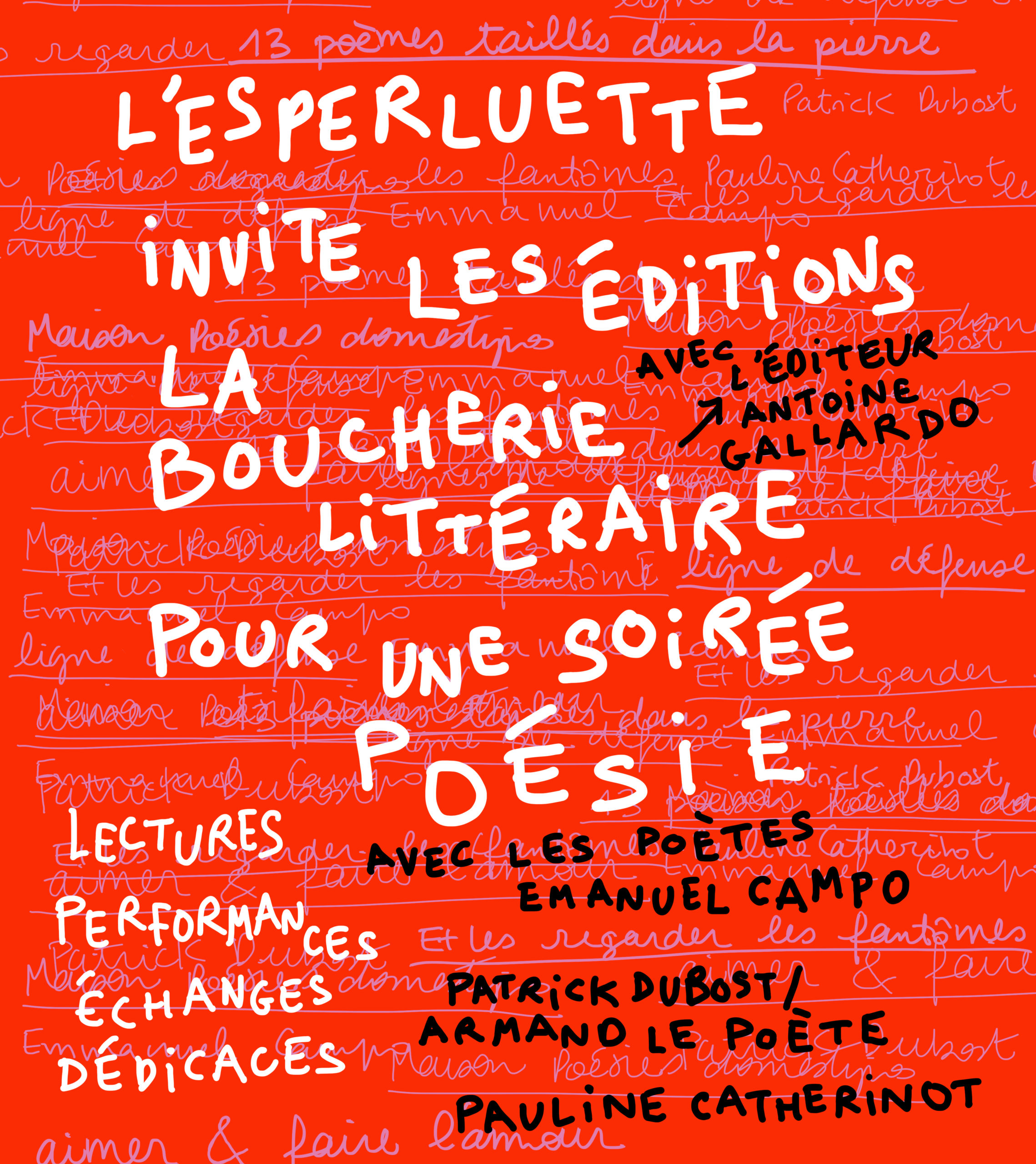 You are currently viewing Soirée poésie avec les Éditions La Boucherie Littéraire