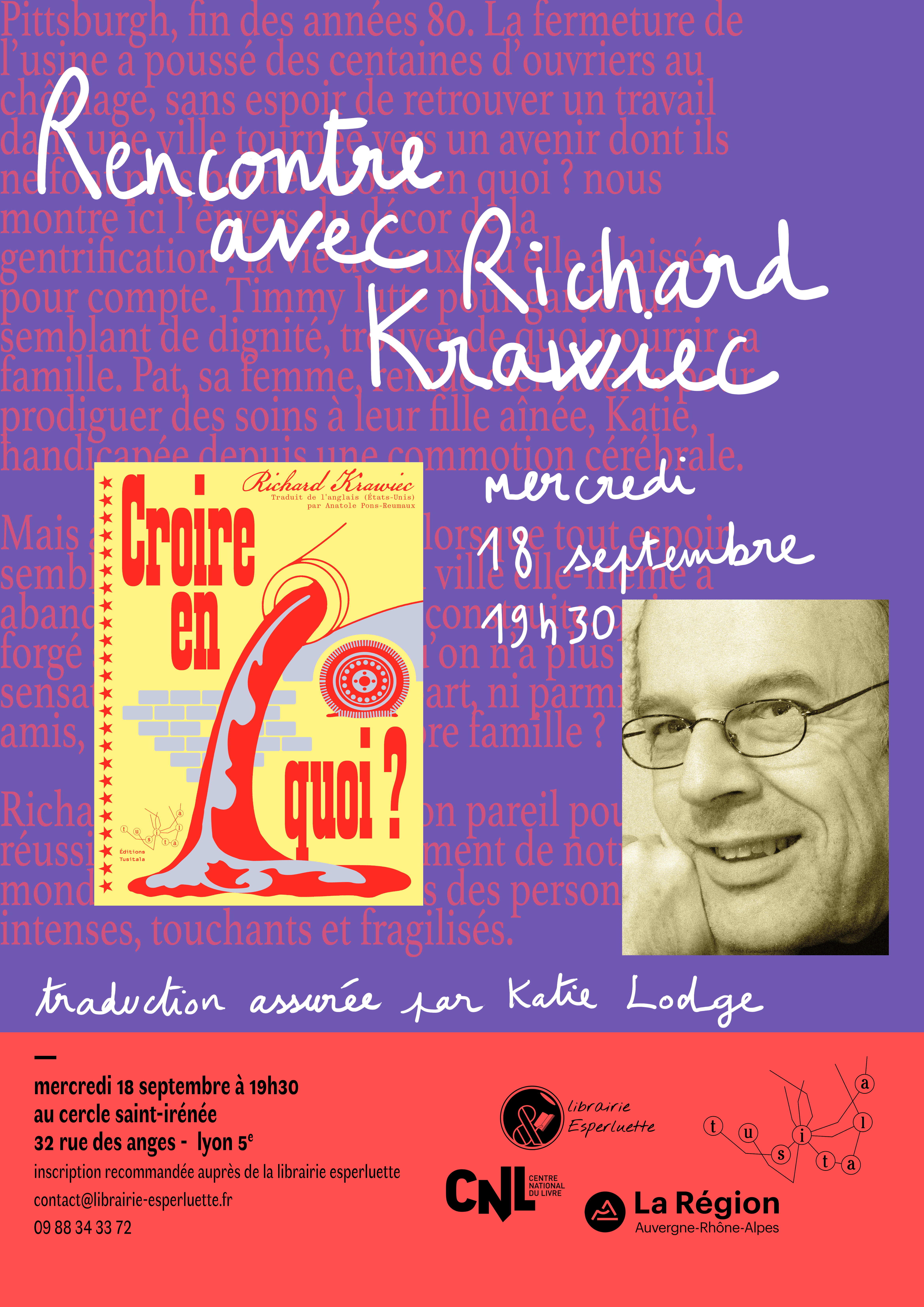 Lire la suite à propos de l’article Rencontre avec Richard Krawiec