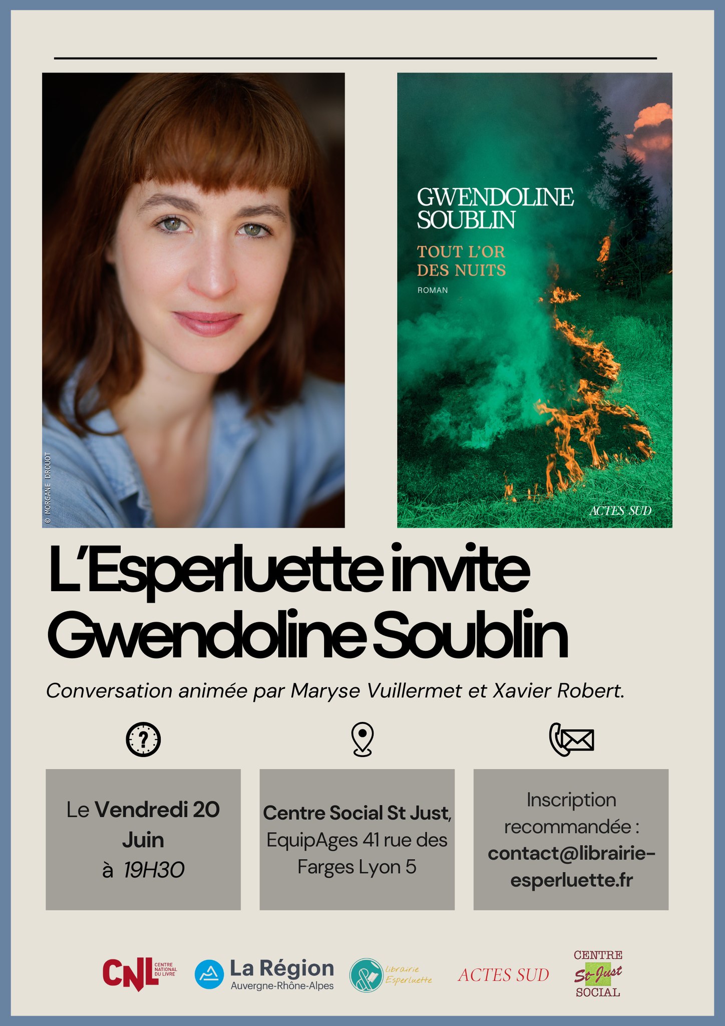 Lire la suite à propos de l’article Rencontre avec Gwendoline Soublin, vendredi 20 juin 2025